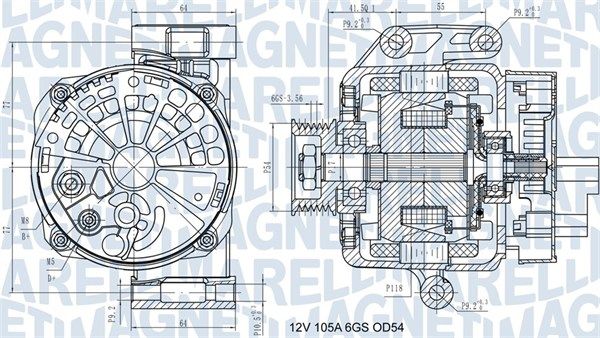 MAGNETI MARELLI kintamosios srovės generatorius 063731585210